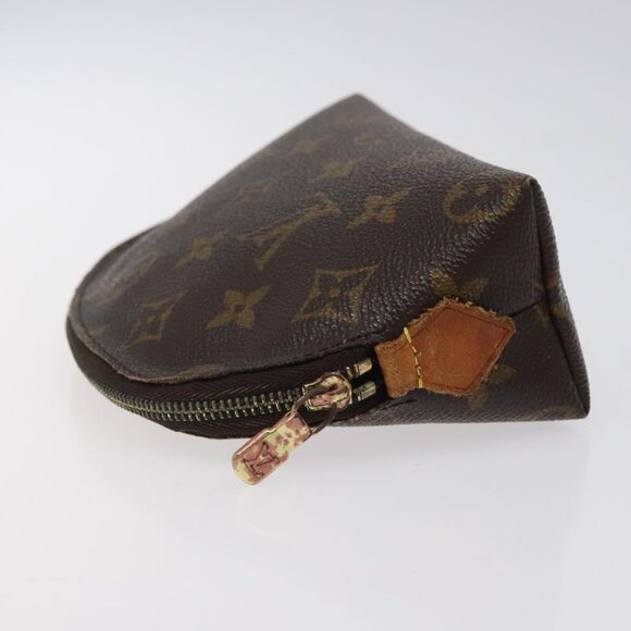 LOUIS VUITTON Monogram Pochette Cosmetic PM Pouch M43998 LV Auth 126341 - Picture 4 of 16
